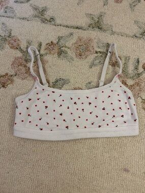 VICTORIA’S SECRET White Cherry Print Bralette